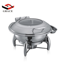 Round-Top Glass Windowed Lid Induction 6L Buffet  dish